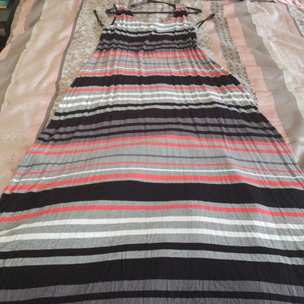 Striped maxi dress